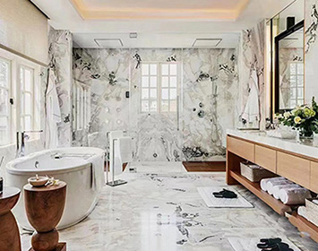 Fendi white marble bathroom wall tiles 